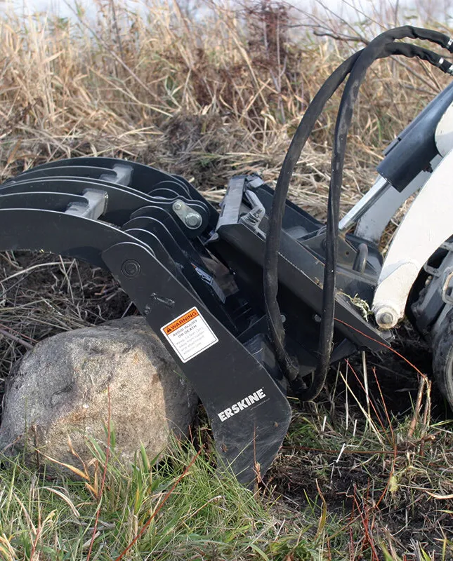 Mini Industrial Grapple Rake